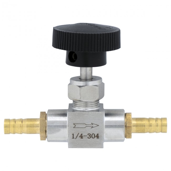 Кран игольчатый ВР-ВР 1/4" нерж. Кран игольчатый ВР-ВР 1/4" нерж.
