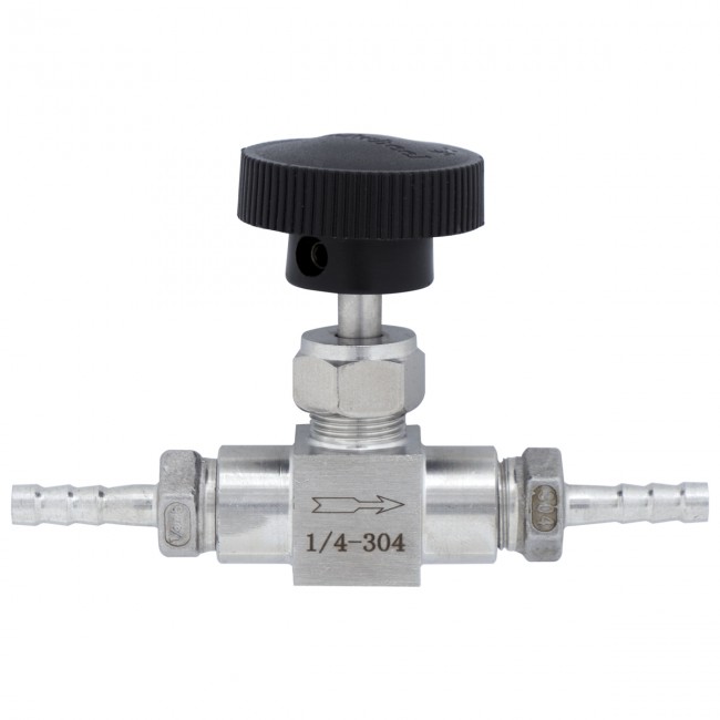 Кран игольчатый ВР-ВР 1/4" нерж. Кран игольчатый ВР-ВР 1/4" нерж.