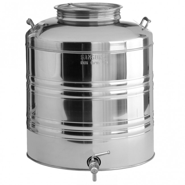 Традиционная бочка с краном 75 л нерж. Традиционная бочка с краном 75 л нерж.