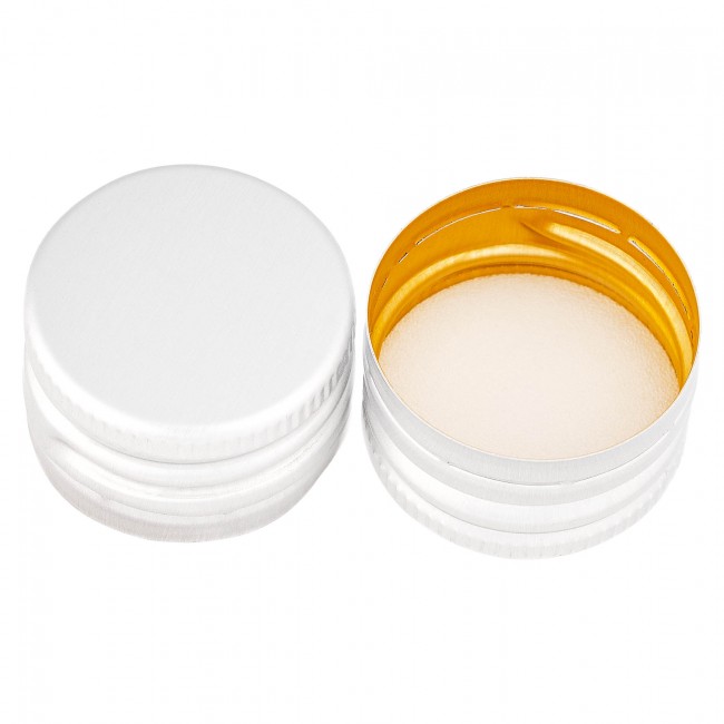 Колпачок алюминиевый с резьбой 28*18 серебро