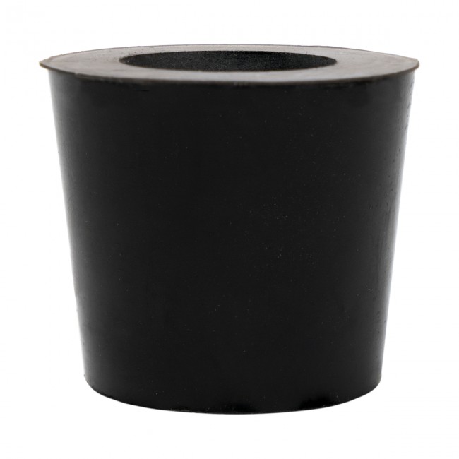 Пробка резиновая конусная 40 мм. с отверстием Пробка резиновая конусная 40 мм. с отверстием