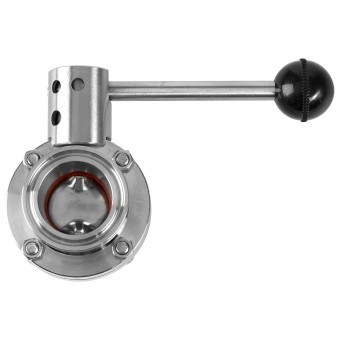 Кран дисковый бабочка CLAMP 1,5" Лайт AISI 