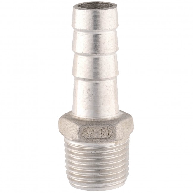 Штуцер ёлочка НР 1/2" AISI 16 мм Штуцер ёлочка НР 1/2" AISI 16 мм