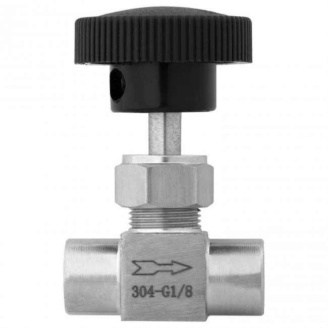 Кран игольчатый ВР-ВР 1/8" нерж. Кран игольчатый ВР-ВР 1/8" нерж.