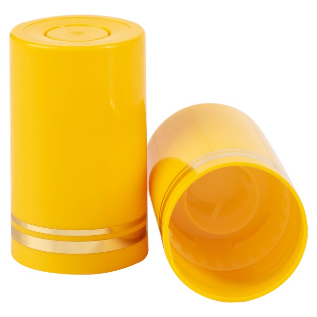 Колпачок полимерный 59 мм желтый золотые кольца