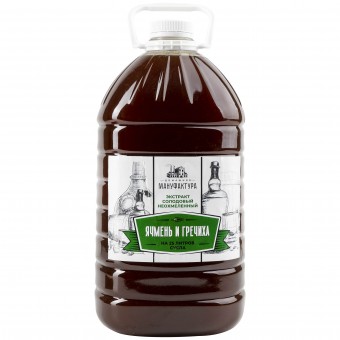 Жидкий неохмеленный солодовый экстракт "Ячмень и гречиха" 4,1 кг. 
