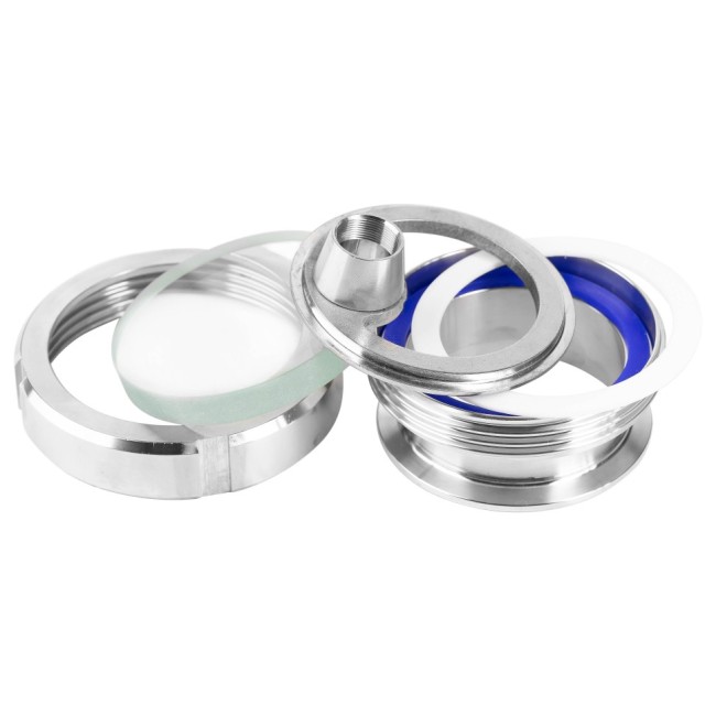 Гаечный диоптр CLAMP 4,0" (DN102) с подсветкой AISI Гаечный диоптр CLAMP 4,0" (DN102) с подсветкой AISI