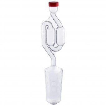 Гидрозатвор двухкамерный на бутыль 34-42 мм Ferari