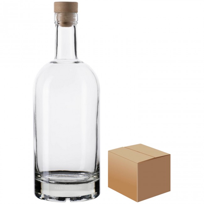 Бутылка "Стандарт" 1,0 л. с пробкой полимерной Т-образной коробка