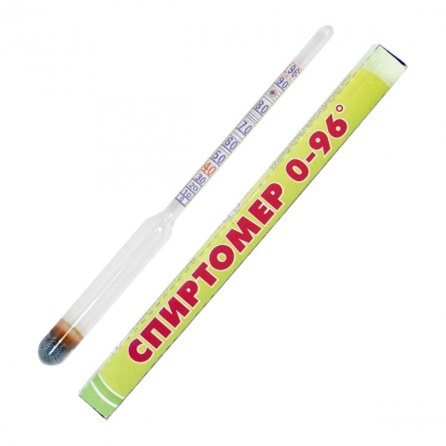 Ареометр спиртомер бытовой 0-96%