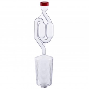 Гидрозатвор двухкамерный на бутыль 43-52 мм Ferari