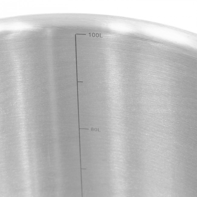 Куб 100 л с зиговкой, штуцер Clamp 3,0", тройное дно 45*65 с купол.крышкой