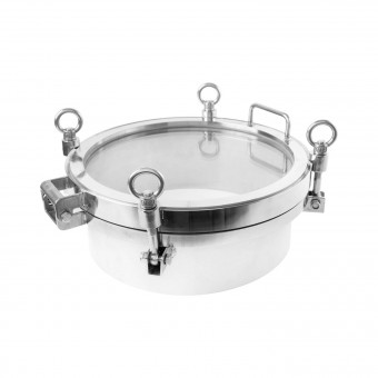 Люк стекло d-300 мм нержавеющая сталь