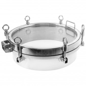 Люк стекло d-400 мм нержавеющая сталь Люк стекло d-400 мм нержавеющая сталь