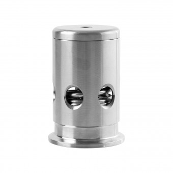 Клапан двойного действия с регулировкой 0,5 - 2,2 Clamp 1.5" AISI 