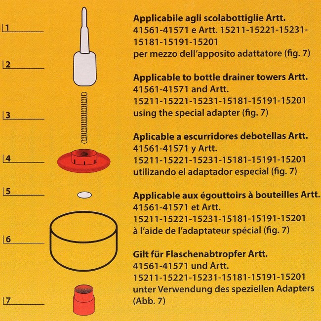 Устройство для мойки бутылок VINATOR