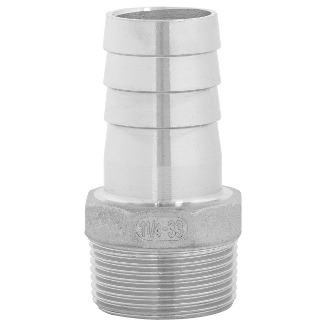 Штуцер ёлочка НР 1 1/4" AISI 33 мм