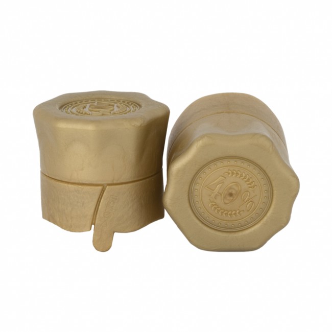 Колпачок полимерный "Винт" 28 мм золото