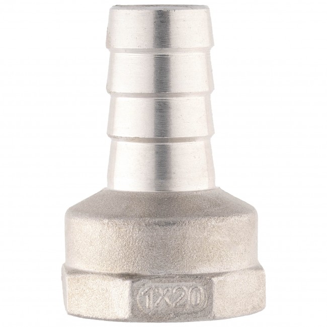 Штуцер ёлочка ВР 1" AISI 20 мм