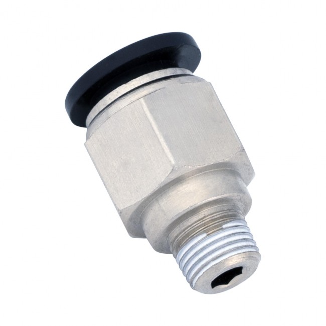 Штуцер НР 1/8" быстросъёмное соединение 10 мм