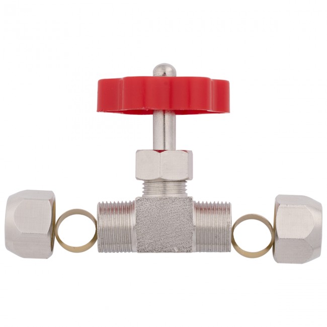 Кран игольчатый под трубку 6 мм. Кран игольчатый под трубку 6 мм.