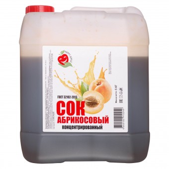 Сок абрикосовый концентрированный 5 кг.