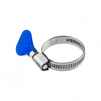 Хомут "Бабочка" нерж. 8-12 мм 