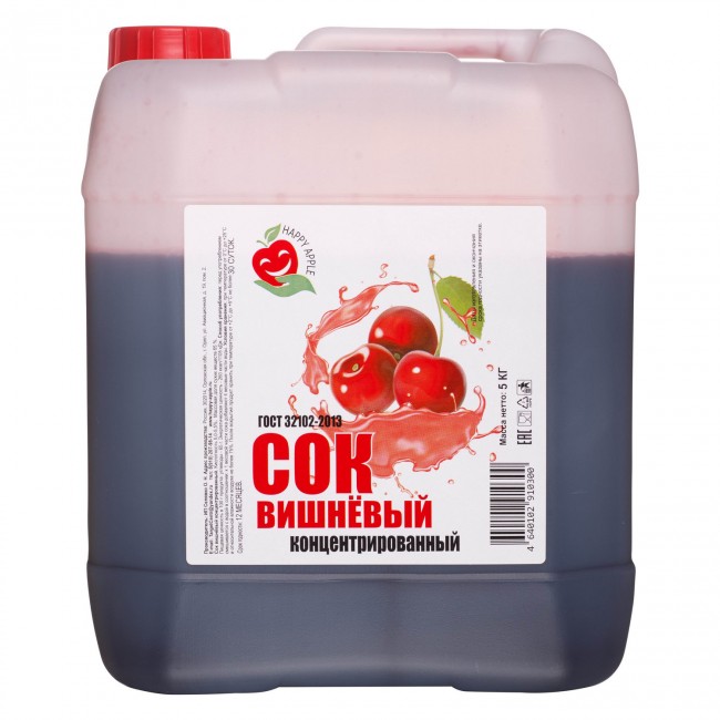 Сок вишневый концентрированный 5 кг. Сок вишневый концентрированный 5 кг.
