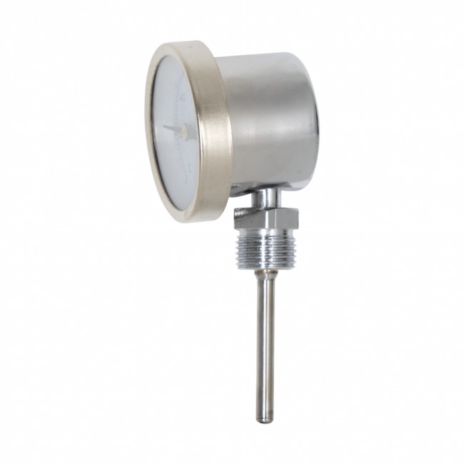 Термометр биметаллический радиальный 0+120 °С (металл) Термометр биметаллический радиальный 0+120 °С (металл)