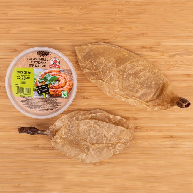 Пузыри свиные 20/25 мм., 3 шт. Пузыри свиные 20/25 мм., 3 шт.