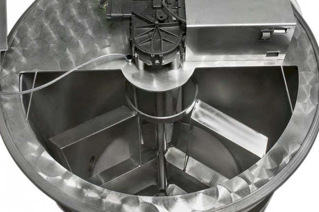 Мешалка в сборе с крышкой для зерновых заторов ПВК 80 литров 