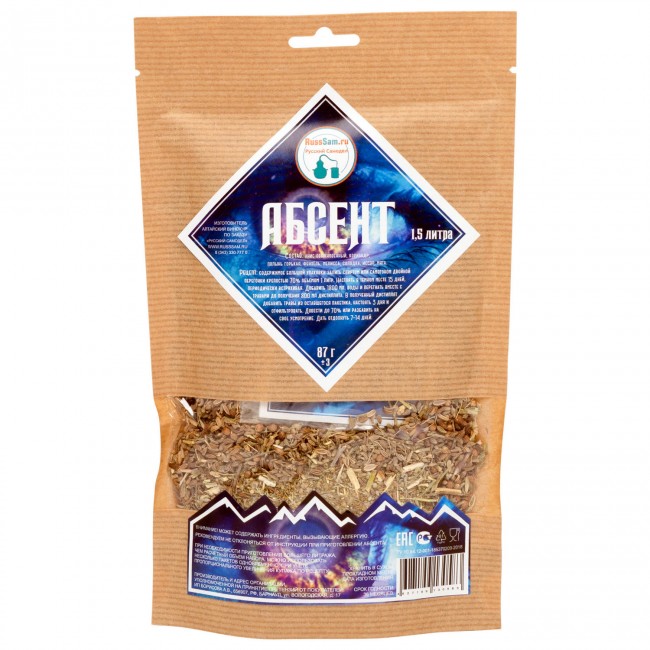 Набор для приготовления настойки "Абсент" Набор для приготовления настойки "Абсент"