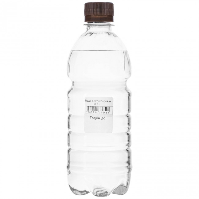 Вода дистиллированная 0,5 л.