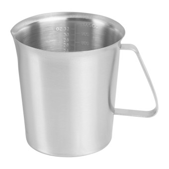 Мензурка нержавеющая сталь 1000 мл. с ручкой Мензурка нержавеющая сталь 1000 мл. с ручкой